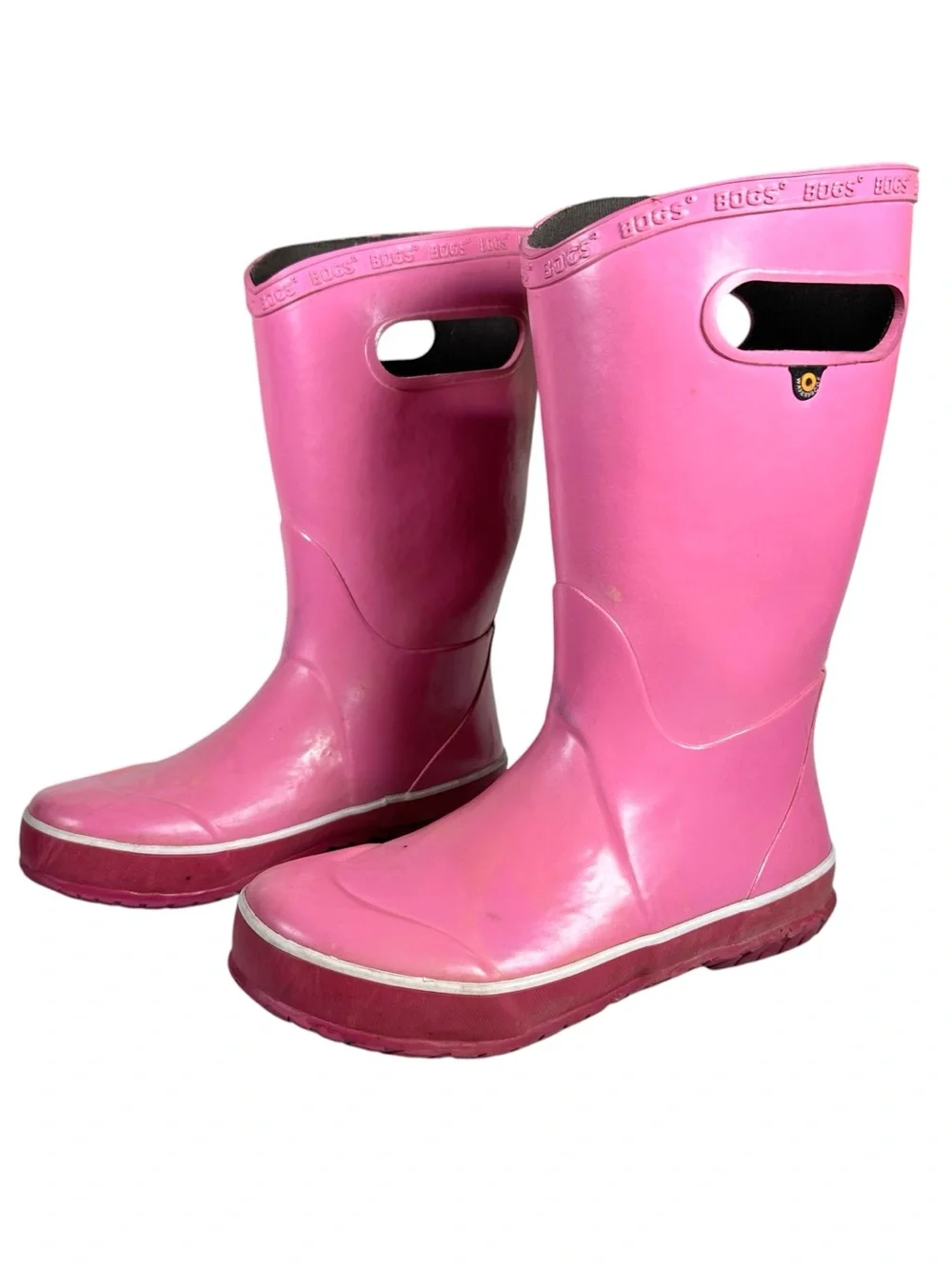 BOGS Pull-on Rubber Rain Boots in pink